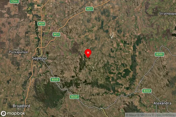 Tarcombe,Victoria Satellite Map