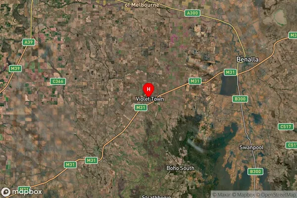 Violet Town,Victoria Satellite Map