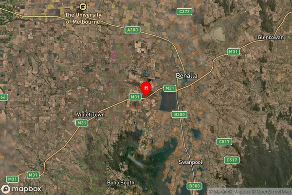 Baddaginnie,Victoria Satellite Map