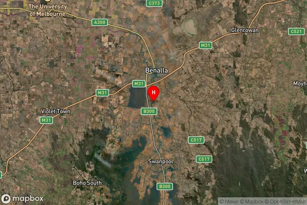 Benalla,Victoria Satellite Map