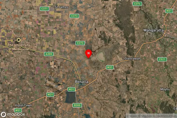 Lake Mokoan,Victoria Satellite Map