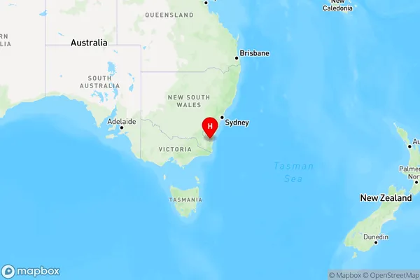 Belowra,New South Wales Region Map