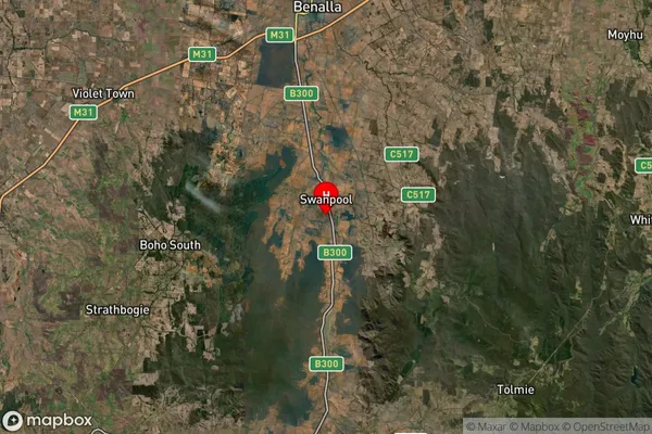 Swanpool,Victoria Satellite Map