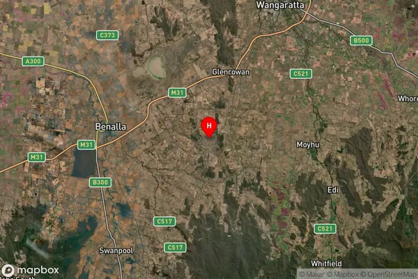 Upper Lurg,Victoria Satellite Map