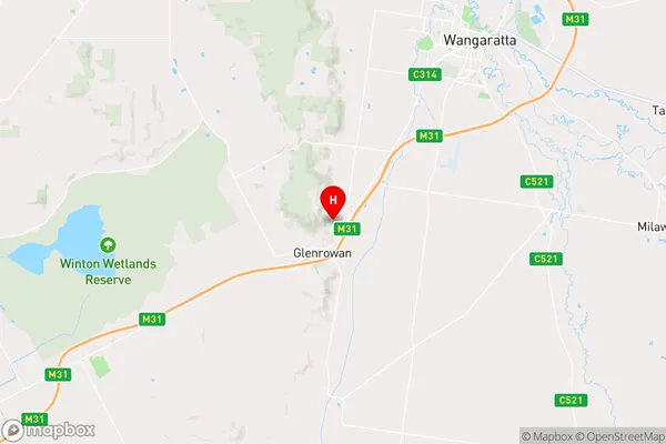 Glenrowan,Victoria Area Map