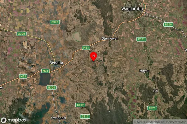 Glenrowan West,Victoria Satellite Map