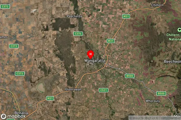 Wangaratta West,Victoria Satellite Map