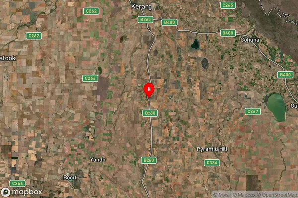 Macorna,Victoria Satellite Map