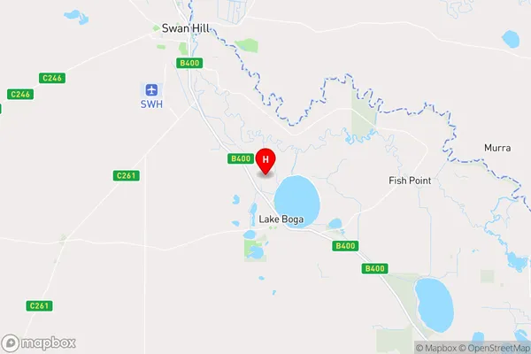 Lake Boga,Victoria Area Map