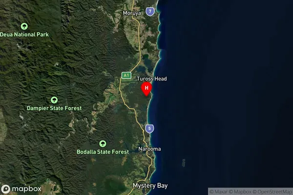 Potato Point,New South Wales Satellite Map