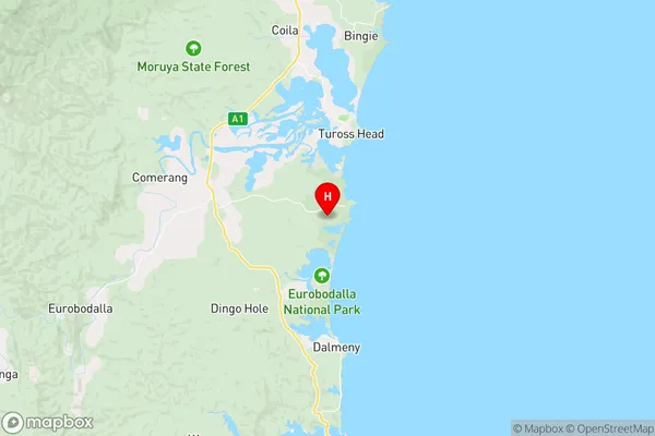 Potato Point,New South Wales Area Map