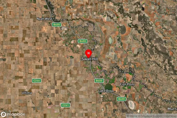 Swan Hill,Victoria Satellite Map