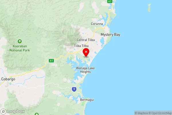 Akolele,New South Wales Area Map