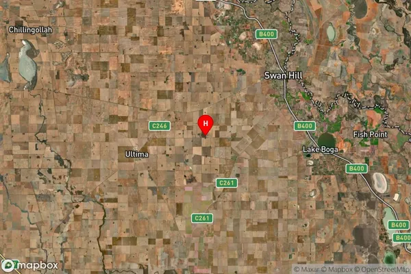 Ultima East,Victoria Satellite Map