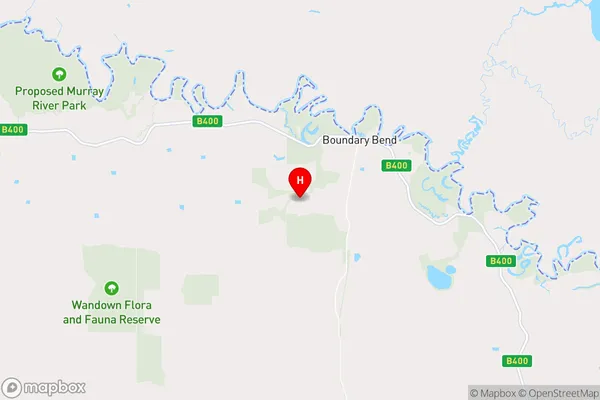 Boundary Bend,Victoria Area Map