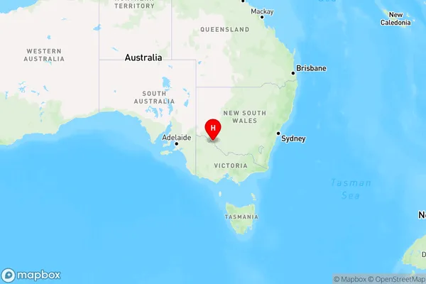 Boundary Bend,Victoria Region Map