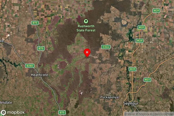 Graytown,Victoria Satellite Map