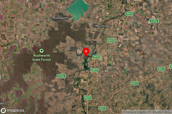 Kirwans Bridge,Victoria Satellite Map