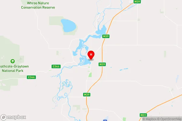 Nagambie,Victoria Area Map