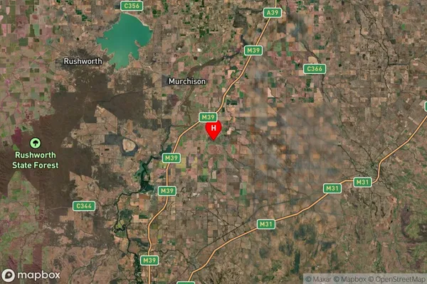 Wahring,Victoria Satellite Map