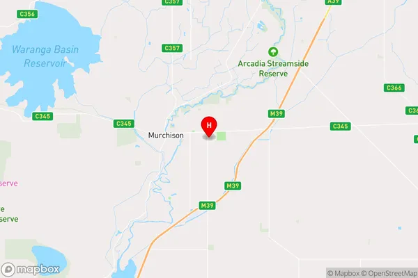 Murchison East,Victoria Area Map