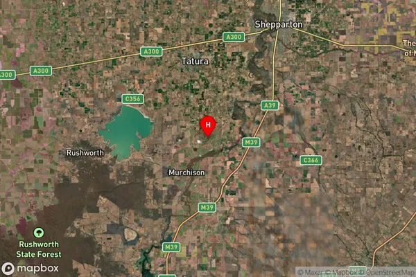 Murchison North,Victoria Satellite Map