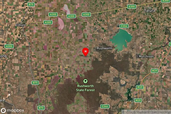 Wanalta,Victoria Satellite Map