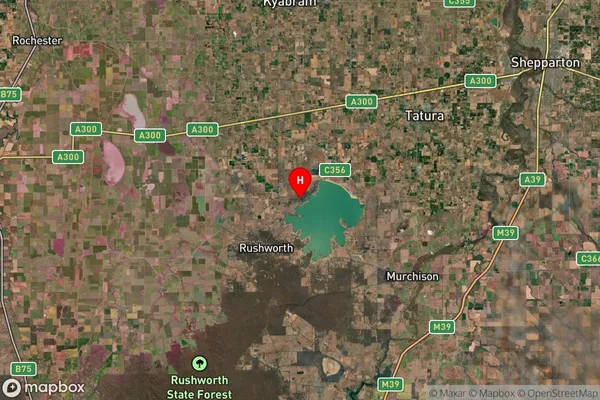 Waranga,Victoria Satellite Map