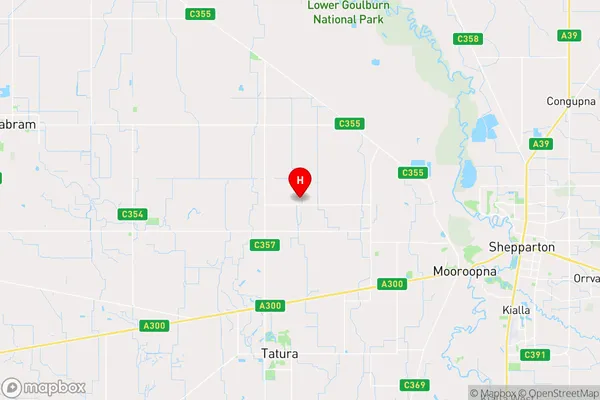 Mooroopna North West,Victoria Area Map