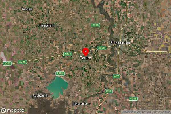 Tatura,Victoria Satellite Map