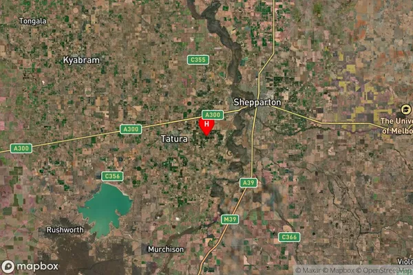 Tatura East,Victoria Satellite Map