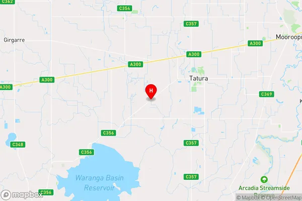 Toolamba West,Victoria Area Map