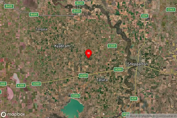 Merrigum,Victoria Satellite Map