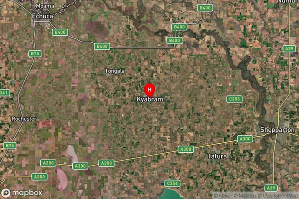 Kyabram,Victoria Satellite Map