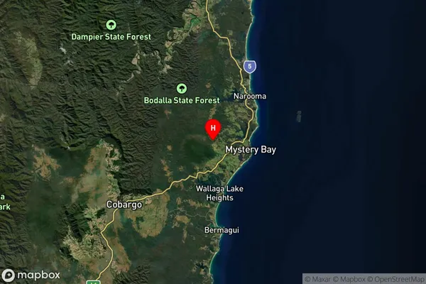 Central Tilba,New South Wales Satellite Map