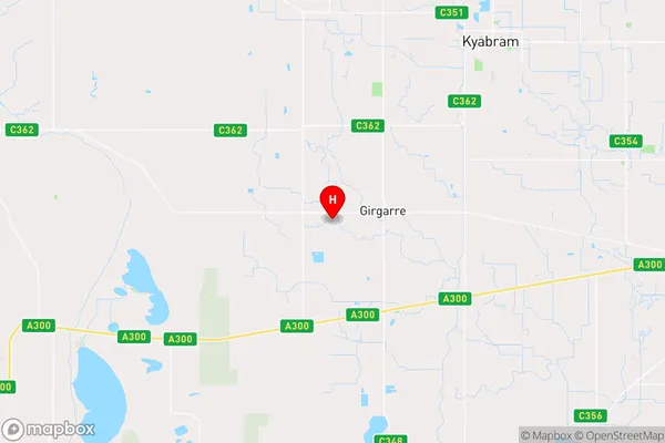 Girgarre,Victoria Area Map