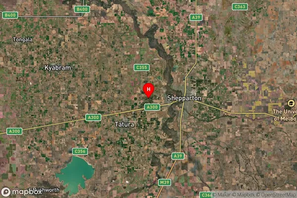 Ardmona,Victoria Satellite Map