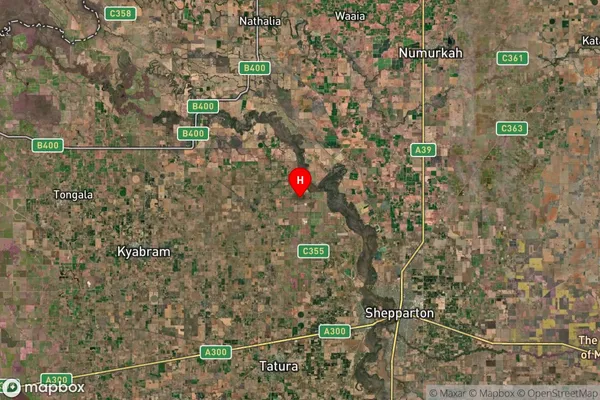 Coomboona,Victoria Satellite Map