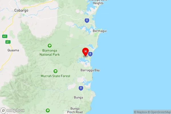 Cuttagee,New South Wales Area Map