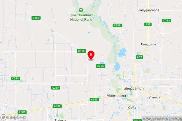 Mooroopna North,Victoria Area Map