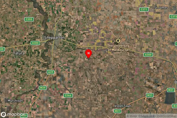 Benarch,Victoria Satellite Map