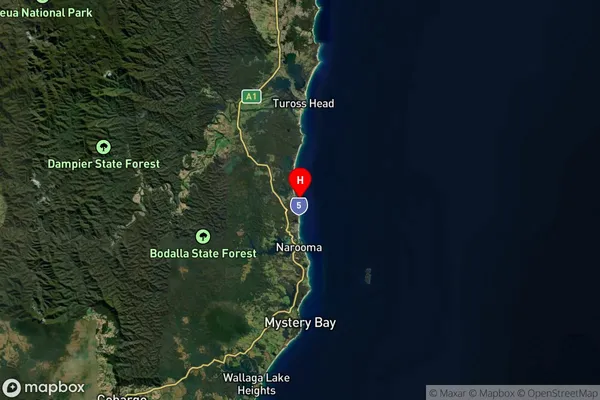 Dalmeny,New South Wales Satellite Map