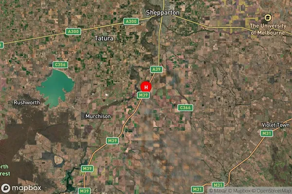 Arcadia South,Victoria Satellite Map