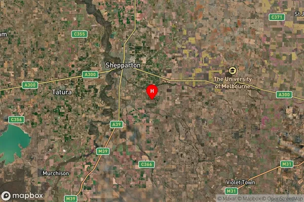 Kialla East,Victoria Satellite Map