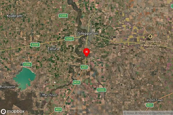 Kialla West,Victoria Satellite Map