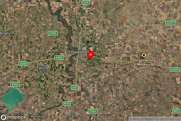 Orrvale,Victoria Satellite Map