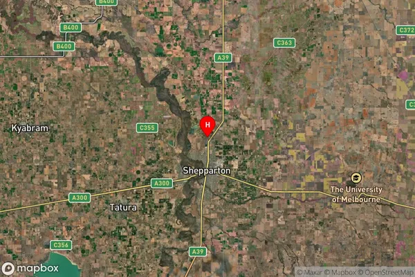 Shepparton North,Victoria Satellite Map