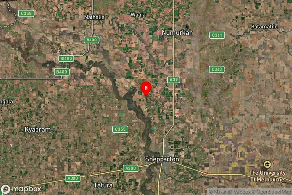 Bunbartha,Victoria Satellite Map