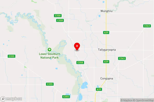 Bunbartha,Victoria Area Map