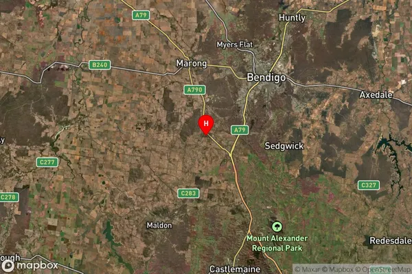 Lockwood South,Victoria Satellite Map